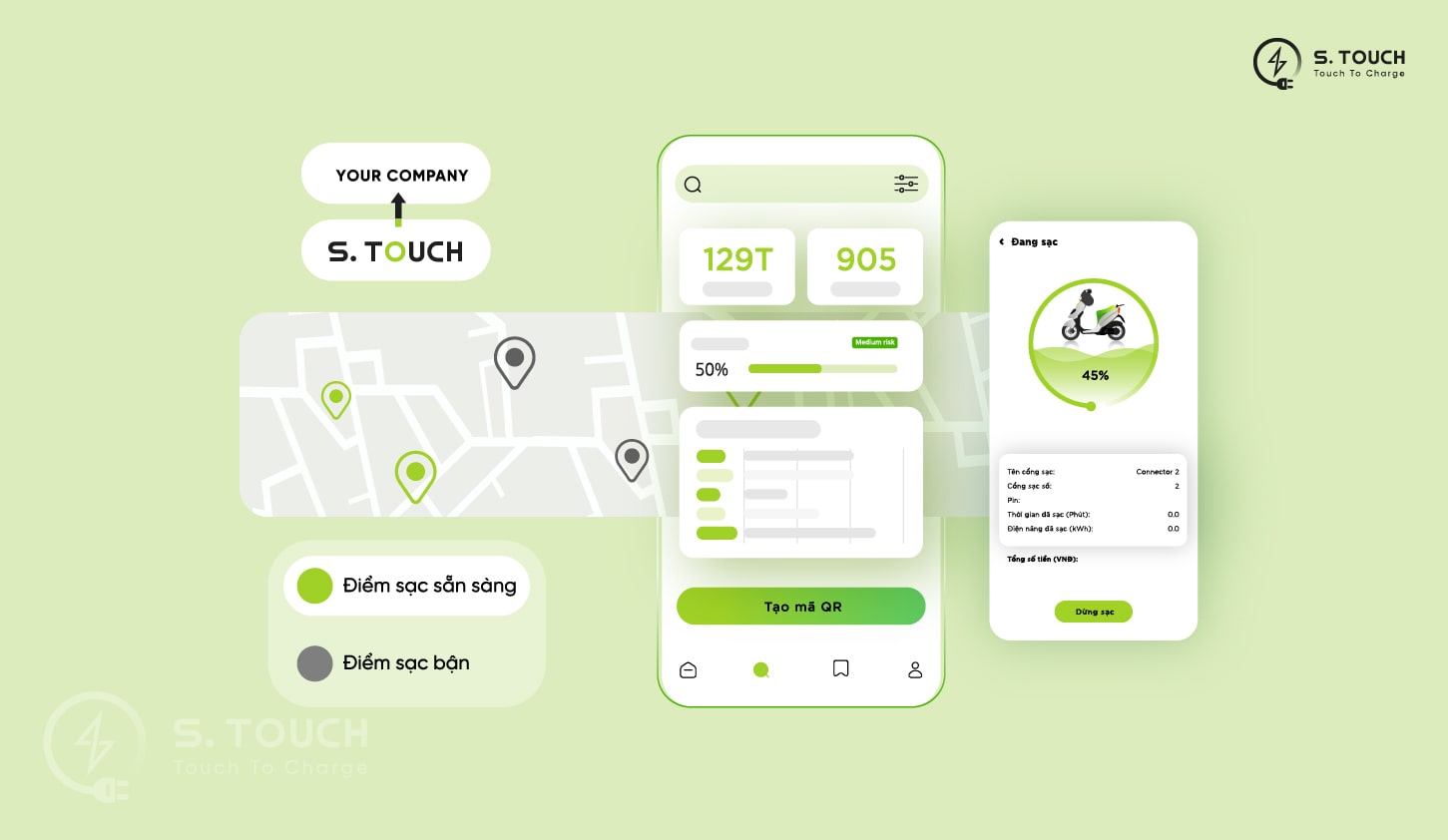 S. Touch | Ứng dụng sạc xe điện S.TOUCH S. Touch | Ứng dụng sạc xe điện S.TOUCH