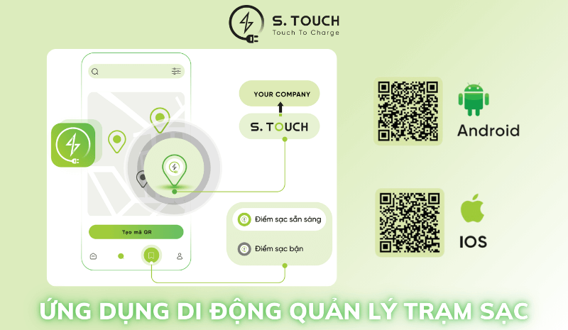 S. Touch | ỨNG DỤNG DI ĐỘNG QUẢN LÝ TRẠM SẠC: Giải pháp thông minh cho xe điện S. Touch | ỨNG DỤNG DI ĐỘNG QUẢN LÝ TRẠM SẠC: Giải pháp thông minh cho xe điện