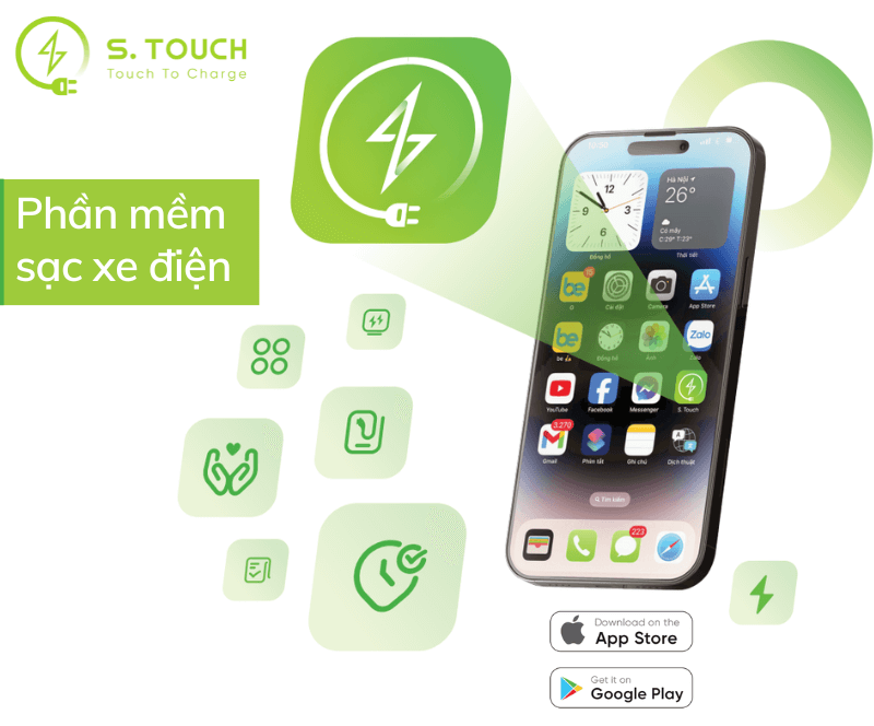S. Touch | Phần mềm sạc xe điện: Giải pháp quản lý trạm sạc tối ưu từ S.TOUCH