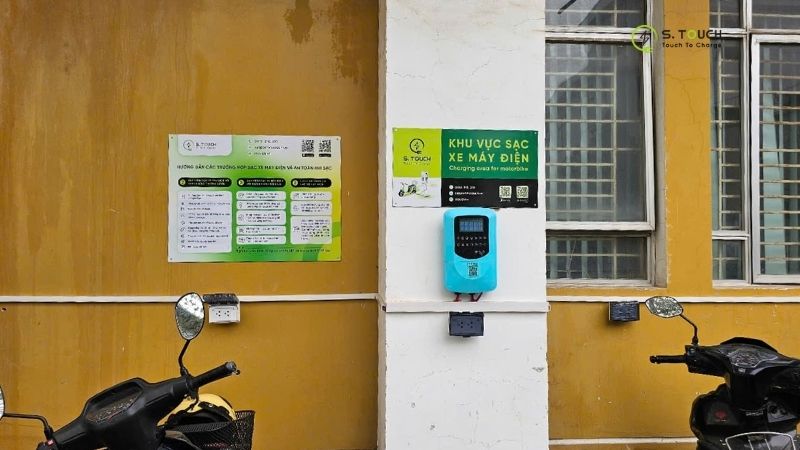 Ảnh trạm sạc xe máy điện tại số 5 ngõ 95, Chùa Bộc - Viện Thủy Lợi