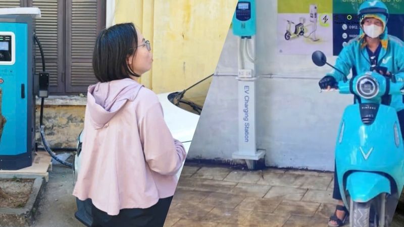 Trạm sạc S.TOUCH cho mọi khách hàng sử dụng trực tiếp