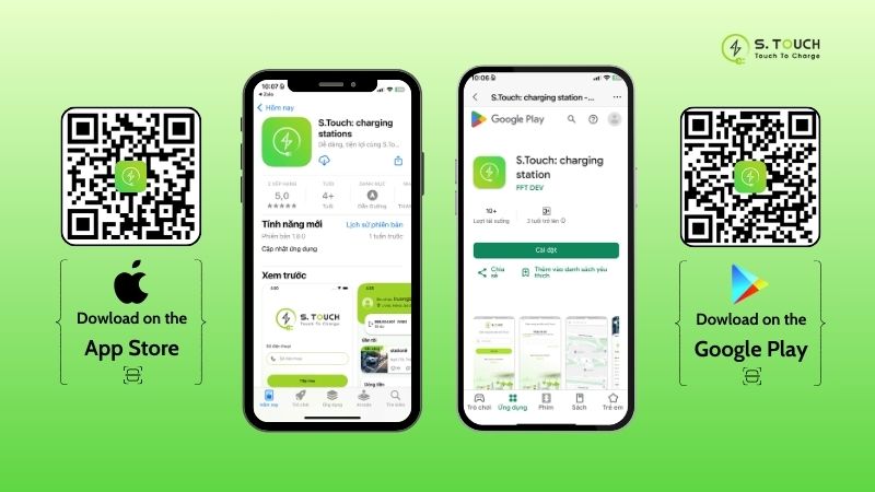 S. Touch | Trạm sạc xe điện S.TOUCH - Mô hình nhà xe ATGT tại Trường CĐ Cơ điện & Xây dựng Bắc Ninh ngày 18/11/2024 Tải App S.TOUCH từ App Store và Google Play