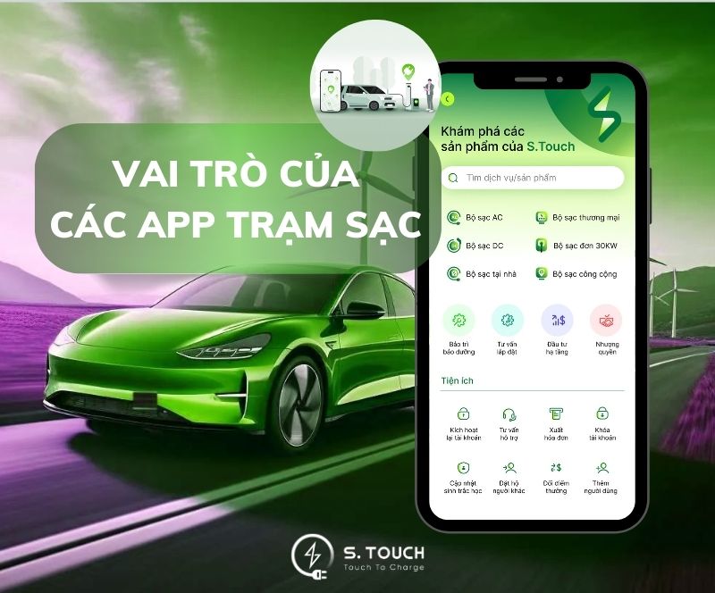 Vai trò của các app trạm sạc đối với tương lai của xe điện tại Việt Nam