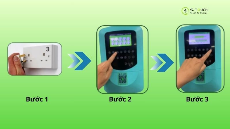 S. Touch | HDSD - 6 Bước sạc xe máy điện cho khách hàng vãng lai trực tiếp tại trạm S.TOUCH S. Touch | HDSD - 6 Bước sạc xe máy điện cho khách hàng vãng lai trực tiếp tại trạm S.TOUCH