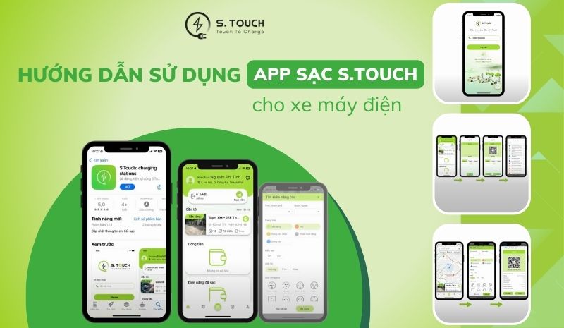 S. Touch | Hướng dẫn sử dụng app sạc S.TOUCH cho xe máy điện S. Touch | Hướng dẫn sử dụng app sạc S.TOUCH cho xe máy điện