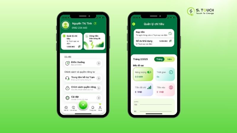S. Touch | Ra mắt App sạc S.TOUCH version 2025 mang lại trải nghiệm sử dụng hiện đại nhất. Một số điểm đột phá mà App sạc S.TOUCH version 2025 mang lại