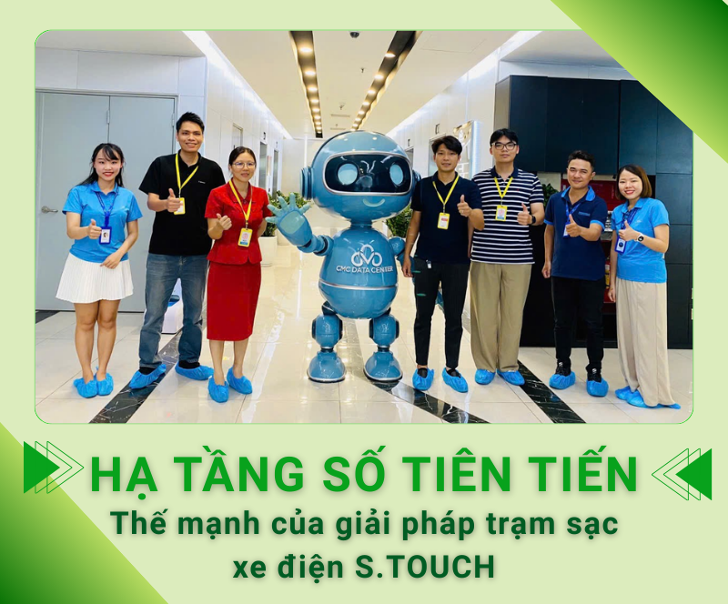Hạ tầng số tiên tiến – Thế mạnh của giải pháp trạm sạc xe điện S.TOUCH