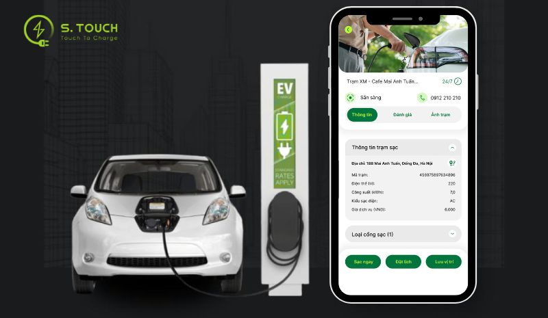 S. Touch | Khám phá các tính năng giúp chủ đầu tư quản lý trạm sạc dễ dàng hơn trên app S.TOUCH