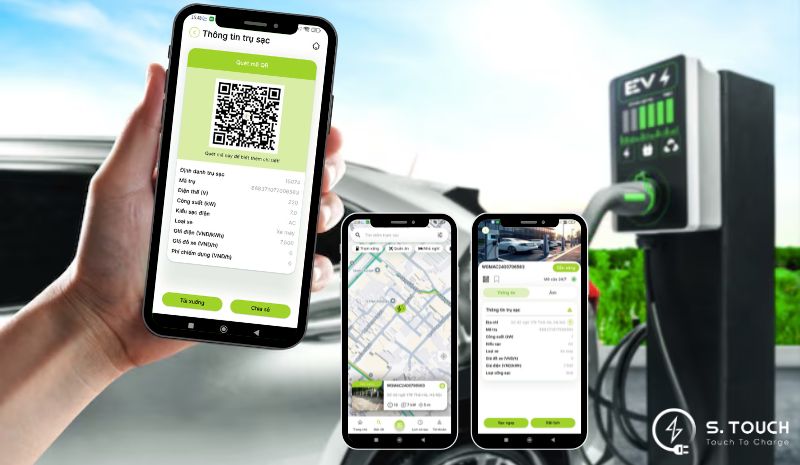 S. Touch | Hướng dẫn xem bản đồ trạm sạc trên app sạc xe điện S.TOUCH Hướng dẫn xem bản đồ trạm sạc trên app sạc xe điện S.TOUCH