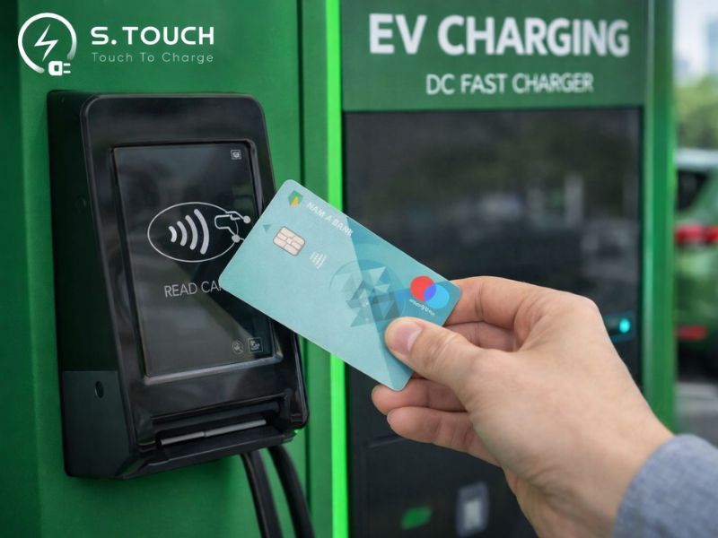 S. Touch | Tìm hiểu từ A - Z về bộ sạc EV có thiết bị đầu cuối thanh toán Bộ sạc EV có thiết bị đầu cuối thanh toán