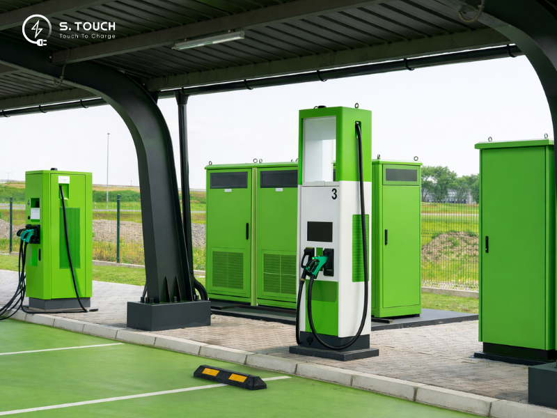 Chia sẻ tải bộ sạc EV