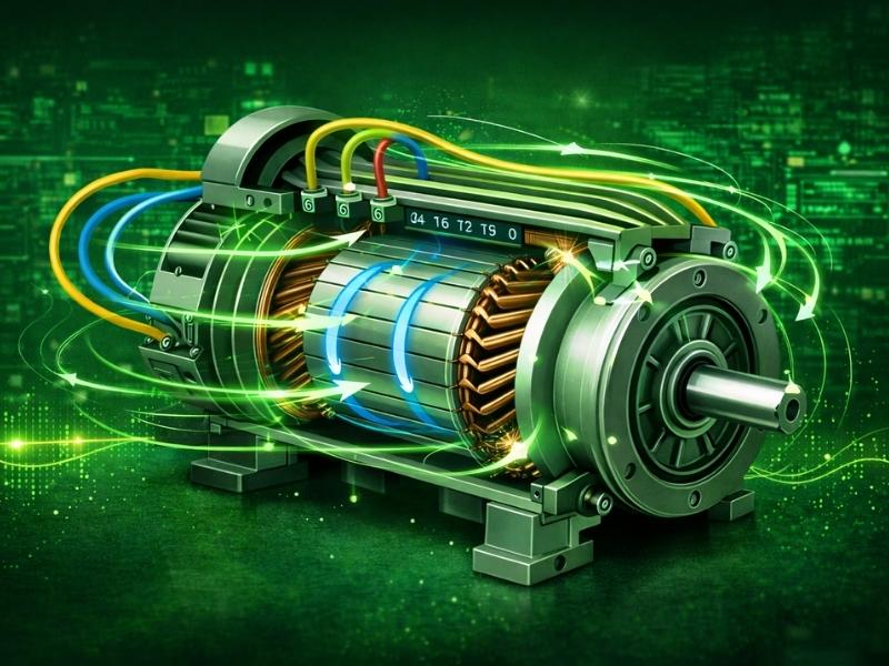 S. Touch | Tìm hiểu từ A-Z bộ điều khiển động cơ cảm ứng AC trong trạm sạc Nguyên lý hoạt động của động cơ cảm ứng AC