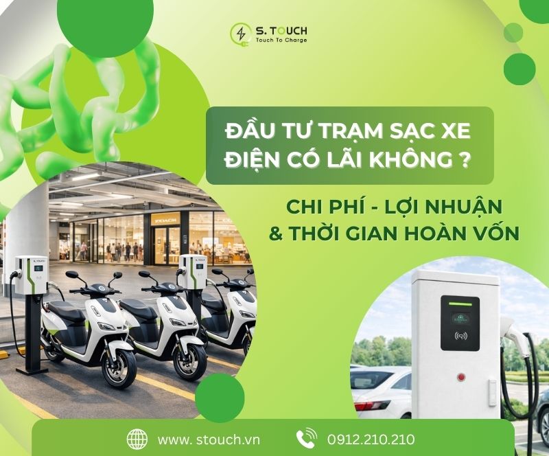 Đầu tư trạm sạc xe điện có lãi không? Chi phí, lợi nhuận và thời gian hoàn vốn