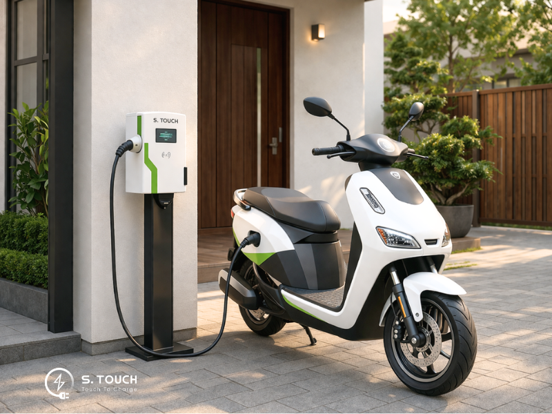 S. Touch | Lắp trạm sạc xe điện tại nhà cần gì? Chi phí và kinh nghiệm thực tế lắp trạm sạc xe điện tại nhà