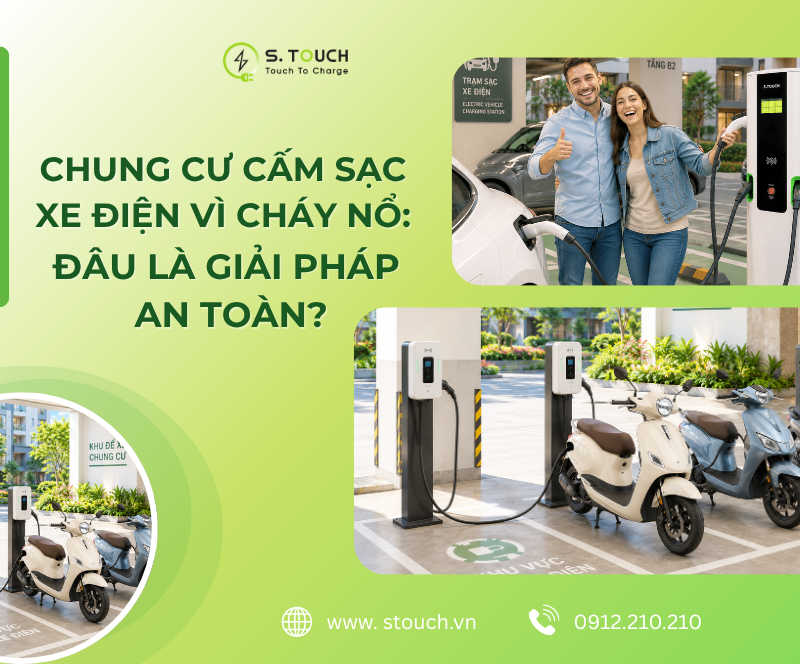 Chung cư cấm sạc xe điện