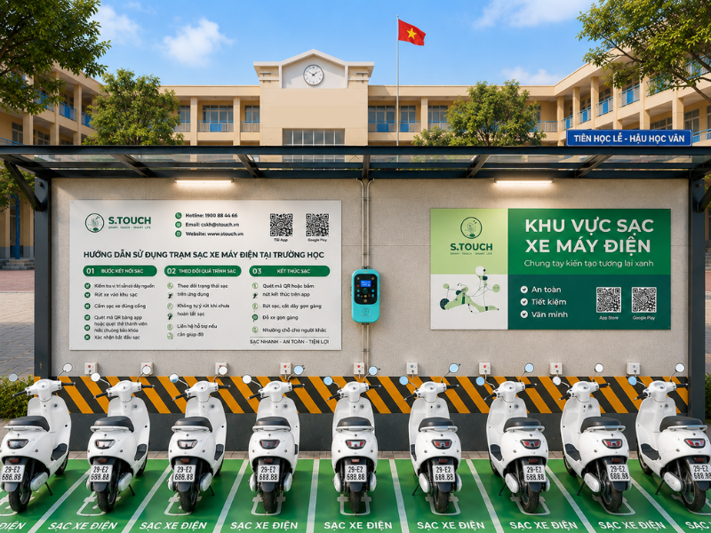 S. Touch | Hướng dẫn tra cứu điểm sạc xe máy điện gần nhất trên toàn quốc bằng App S.TOUCH điểm sạc xe máy điện gần nhất