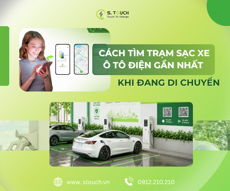 Cách tìm trạm sạc xe ô tô điện gần nhất khi đang di chuyển