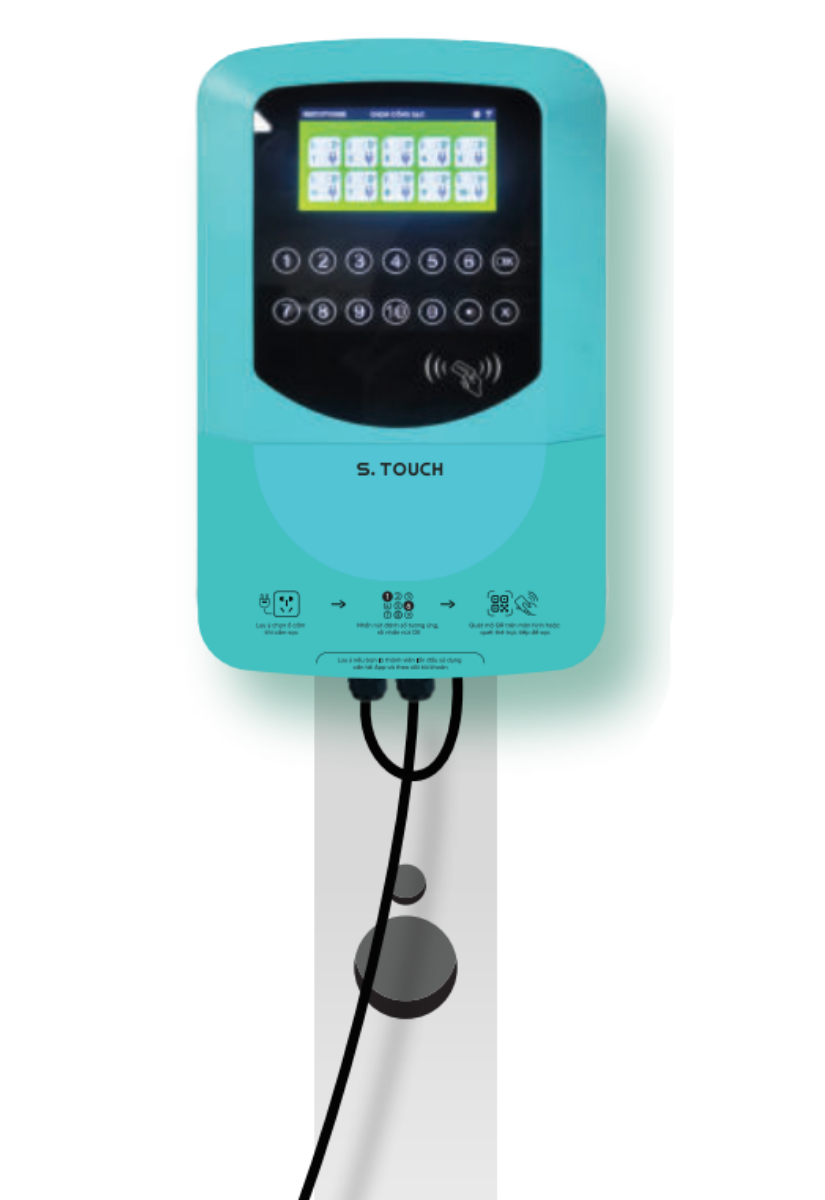 Sơ đồ kết nối trụ sạc S.TOUCH 10 cổng