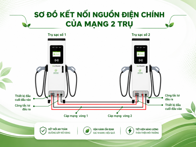 Trụ sạc công nghệ Link