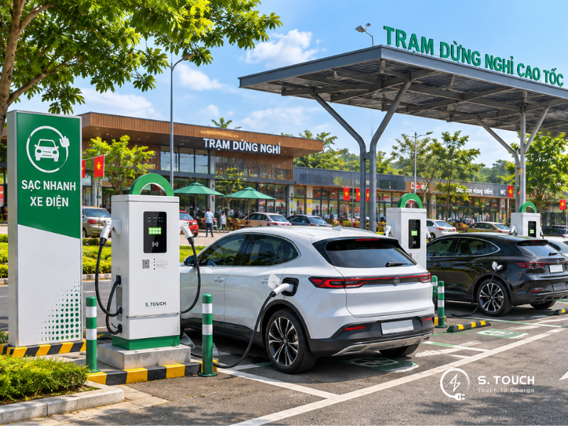 mở trạm sạc xe điện