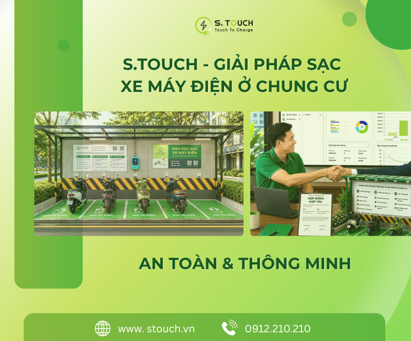 S. Touch | S.TOUCH - Giải pháp sạc xe máy điện ở chung cư an toàn & thông minh S. Touch | S.TOUCH - Giải pháp sạc xe máy điện ở chung cư an toàn & thông minh